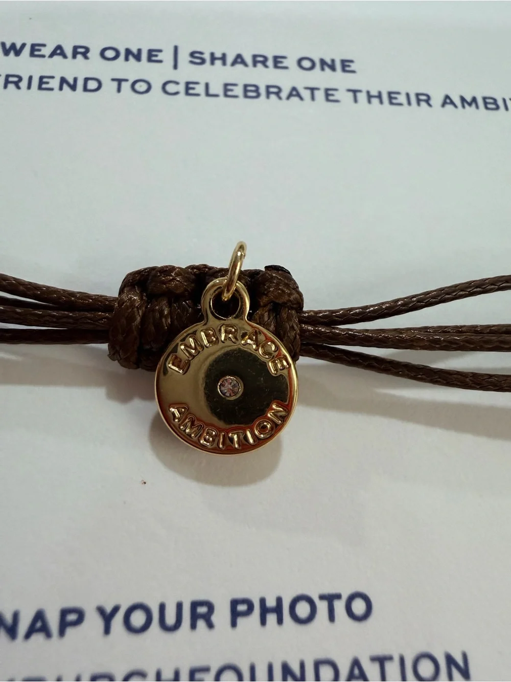 New ✨ Tory Burch EMBRACE AMBITION LOGO BRACELET | Brown and Gold